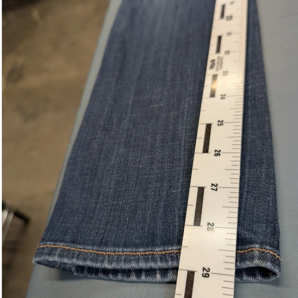 7 For All Mankind The Slim Cigarette Jeans Womens 27 Dark Wash Blue Excellent - Picture 15 of 15